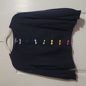 Navy Blue ModCloth crop cardigan 1X